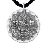 925 Silver Six-Syllable Mantra Vaishravana Pendant